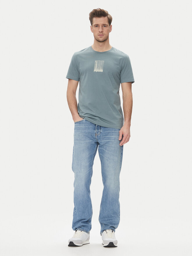 Calvin Klein Jeans Calvin Klein Jeans Camiseta Brush Stroke J30J327522 Azul Regular Fit