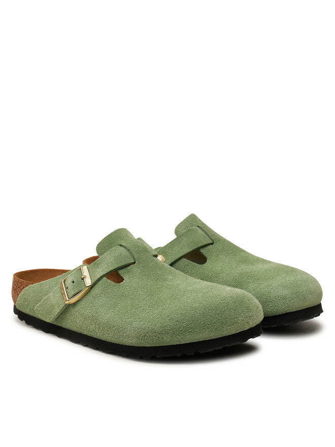 Шльопанці Birkenstock Boston 1027950 Зелений | evzuttya.com.ua