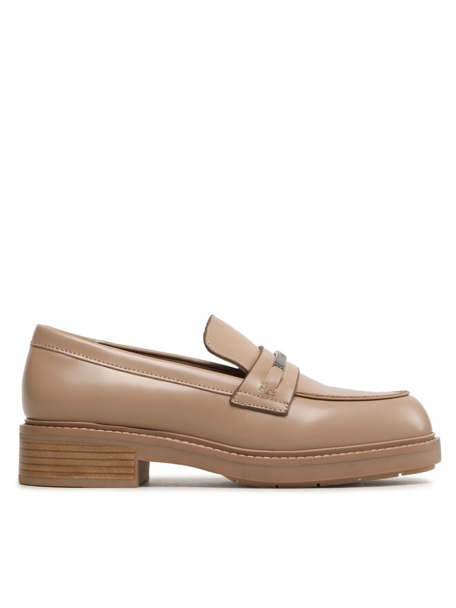 Calvin Klein Loafers Calvin Klein Rubber Sole Loafer W/Hw HW0HW01791 Bej