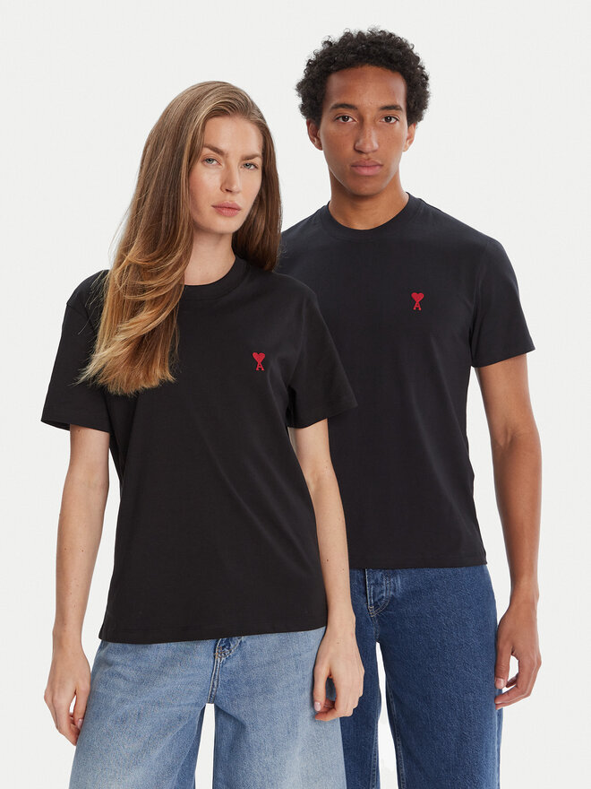 AMI PARIS AMI PARIS T-Shirt BFUTS035.724 Schwarz Regular Fit