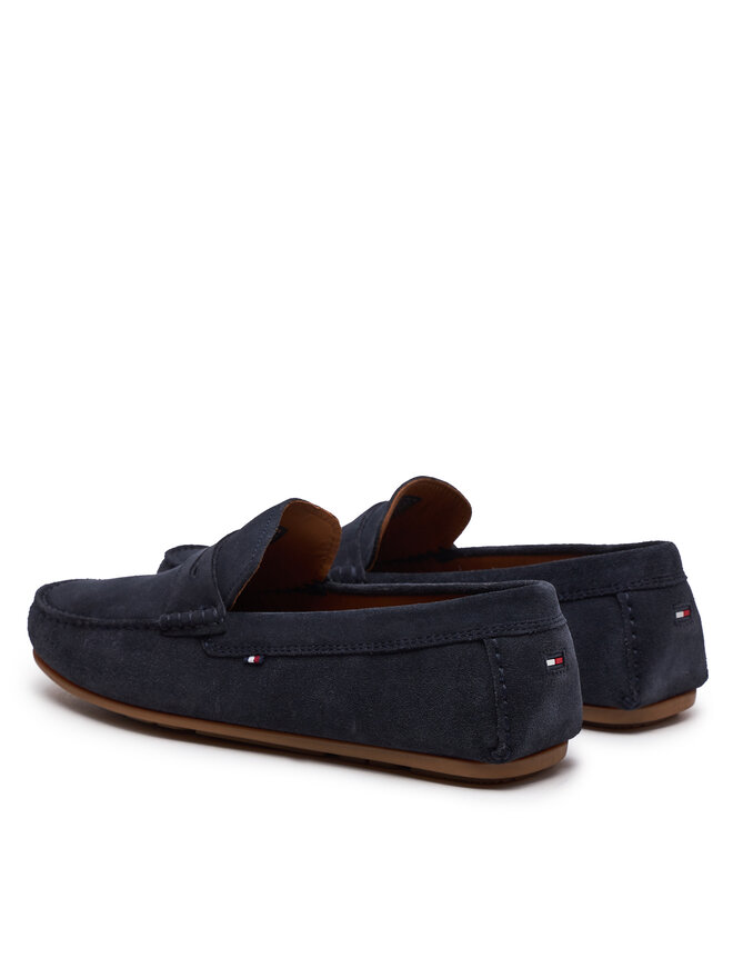 Tommy Hilfiger Mokaszin Tommy Hilfiger Casual Hilfiger Suede Driver FM0FM04998 Sötétkék
