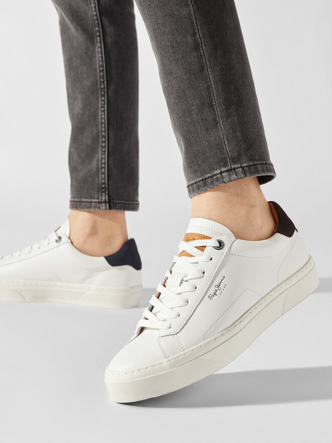 Pepe Jeans Snīkeri Pepe Jeans Yogi Original 23 PMS30930 Balts