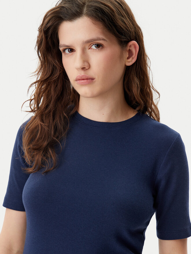 Gap Gap T-Shirt 679172-02 Dunkelblau Stretch Fit