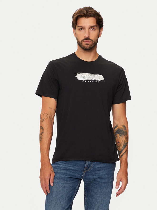 Guess Guess Camiseta M4BI61 K9RM1 Negro Slim Fit