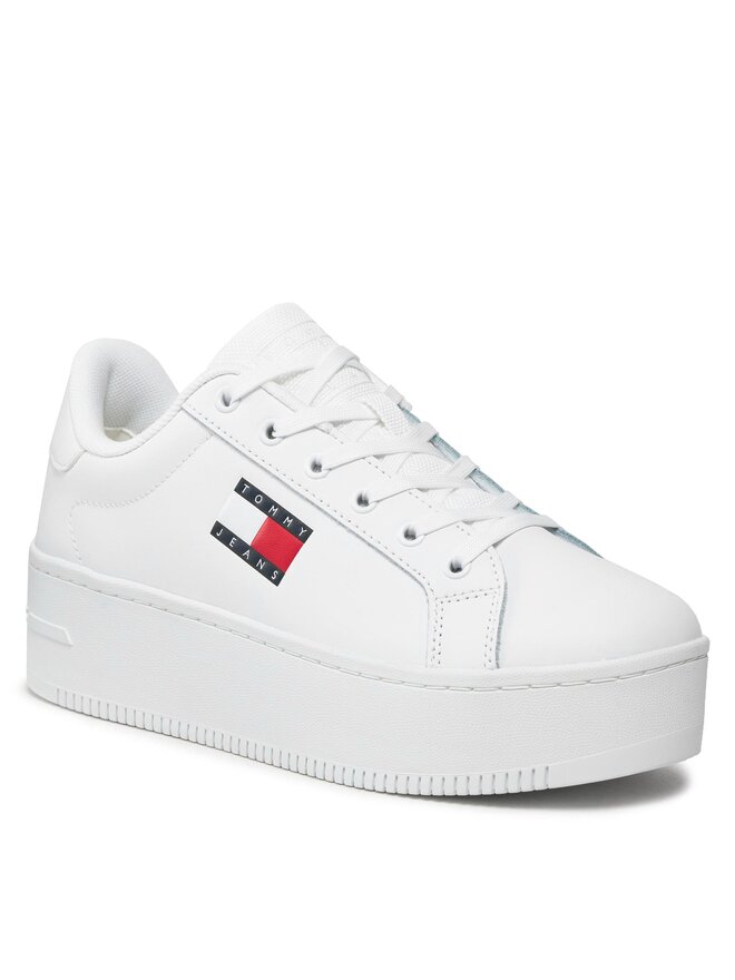 Tommy Jeans Sneakers Tommy Jeans Tjw Flatform Ess EN0EN02518 Bianco