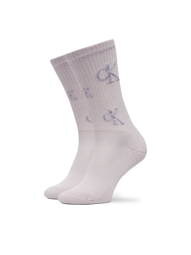 Calvin Klein Jeans Zestaw 2 par wysokich skarpet damskich Calvin Klein Jeans 701229465 Fioletowy