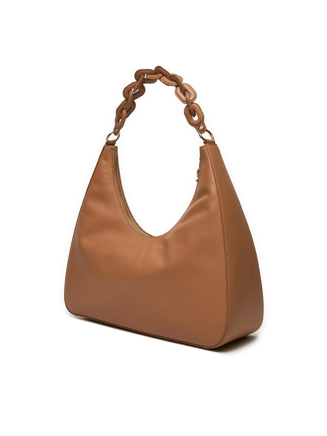 Handtasche Tommy Hilfiger Soft Leather Hobo AW0AW16292 Braun 