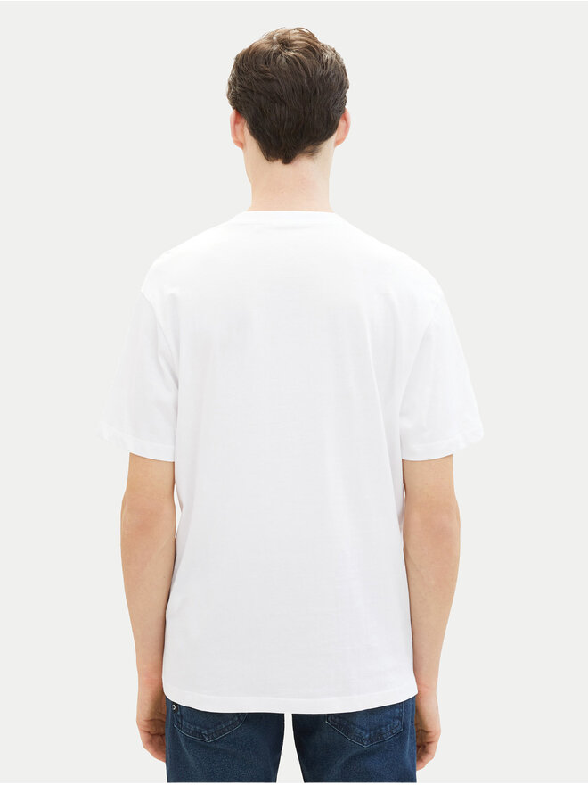 Tom Tailor Denim Tom Tailor Denim Camiseta 1040880 Blanco Relaxed Fit