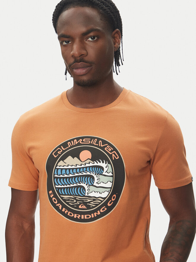 Quiksilver Quiksilver Camiseta Ev Three Seas Ss EQYZT08051 Marrón Regular Fit