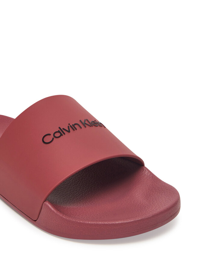 Calvin Klein Nazouváky Calvin Klein Pool Slide Rubber HM0HM00455 Bordó