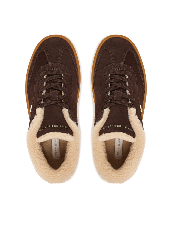 Tommy Hilfiger Sneakers Tommy Hilfiger Th Chic Cupsole Wl FW0FW09597 Dunkelbraun