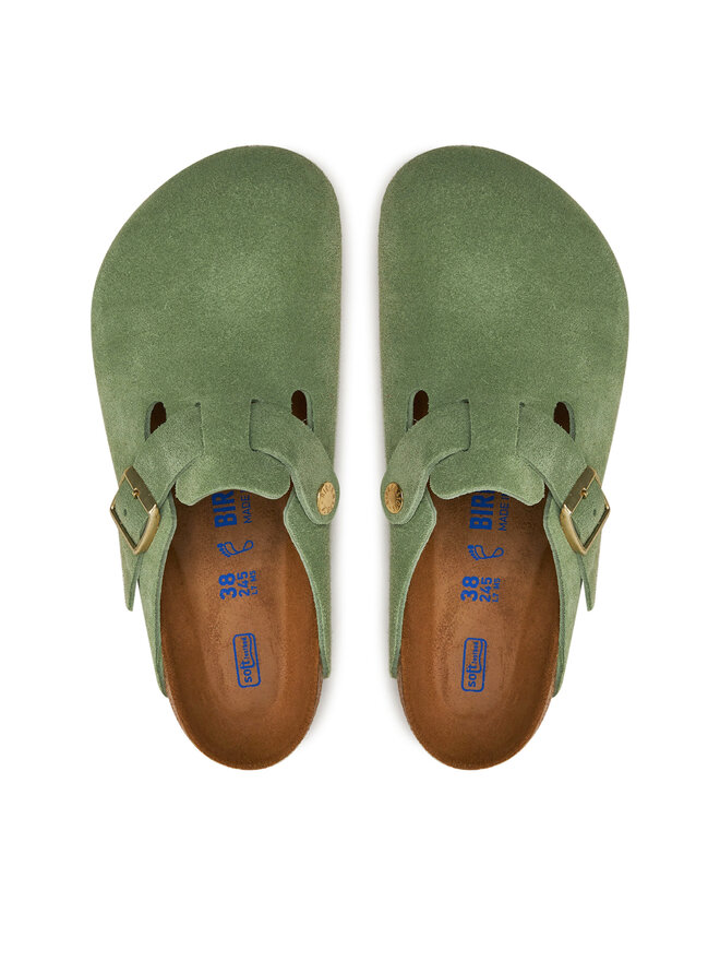 Шльопанці Birkenstock Boston 1027950 Зелений | evzuttya.com.ua