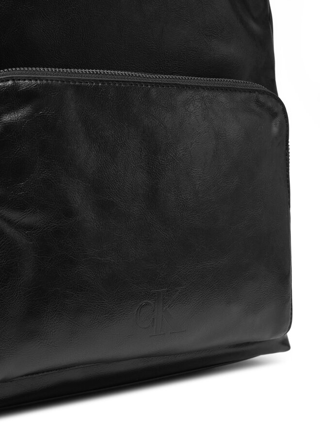 Calvin Klein Jeans Hátizsák Calvin Klein Jeans Tumbled Zip Top Backpack43 Pu K50K512989 Fekete