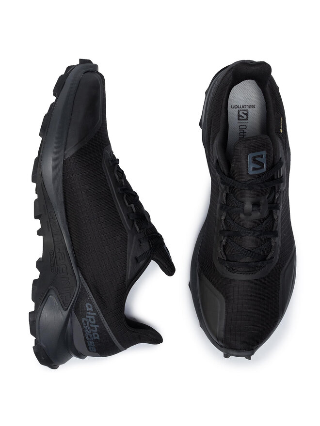 Laufschuhe Salomon Alphacross Gtx GORE TEX 408051 32 V0 Schwarz eschuhe