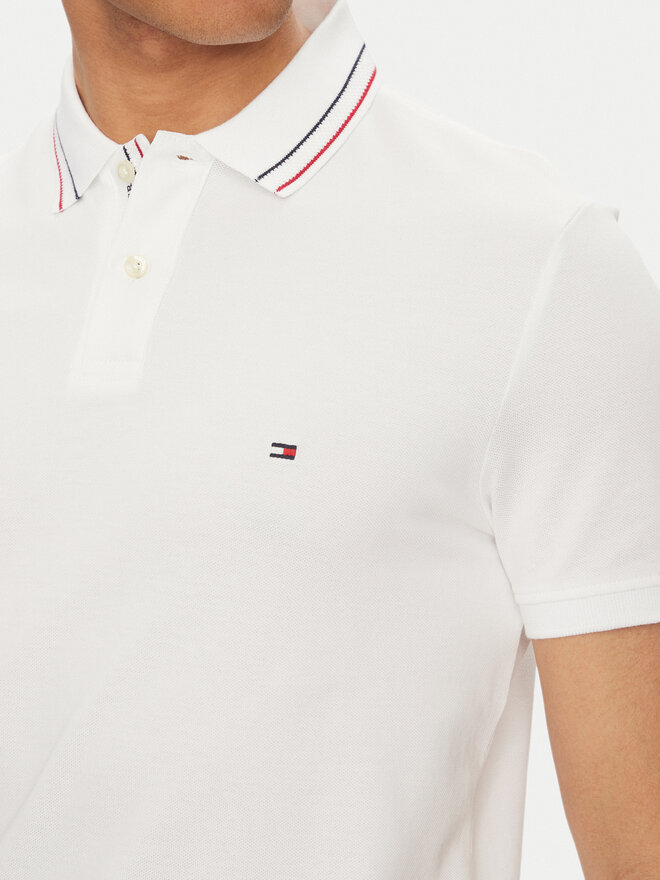 Tommy Hilfiger Tommy Hilfiger Поло Placket Interest MW0MW38459 Білий Regular Fit