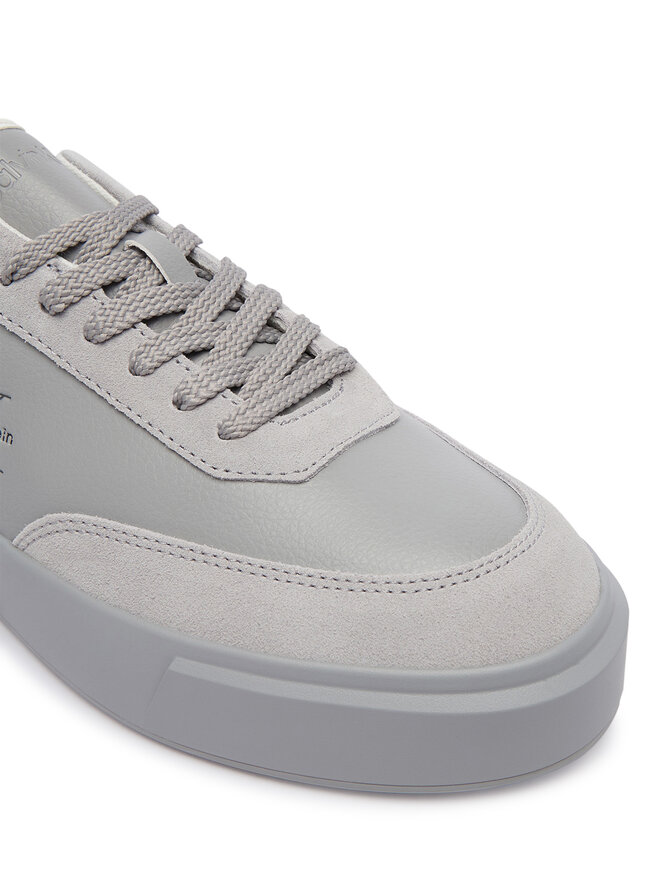 Calvin Klein Sneakers Calvin Klein Prime Cupsole Laceup Lth-Su Ml HM0HM02449 Grau