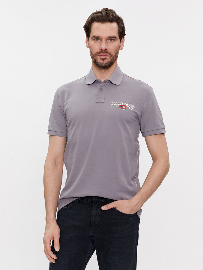 Napapijri Napapijri Poloshirt E-Aylmer NP0A4HTN Grau Regular Fit