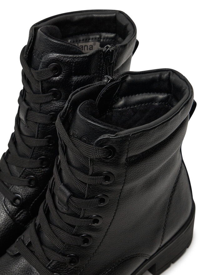 Jana Schnürstiefeletten Jana 8-25263-43 Schwarz