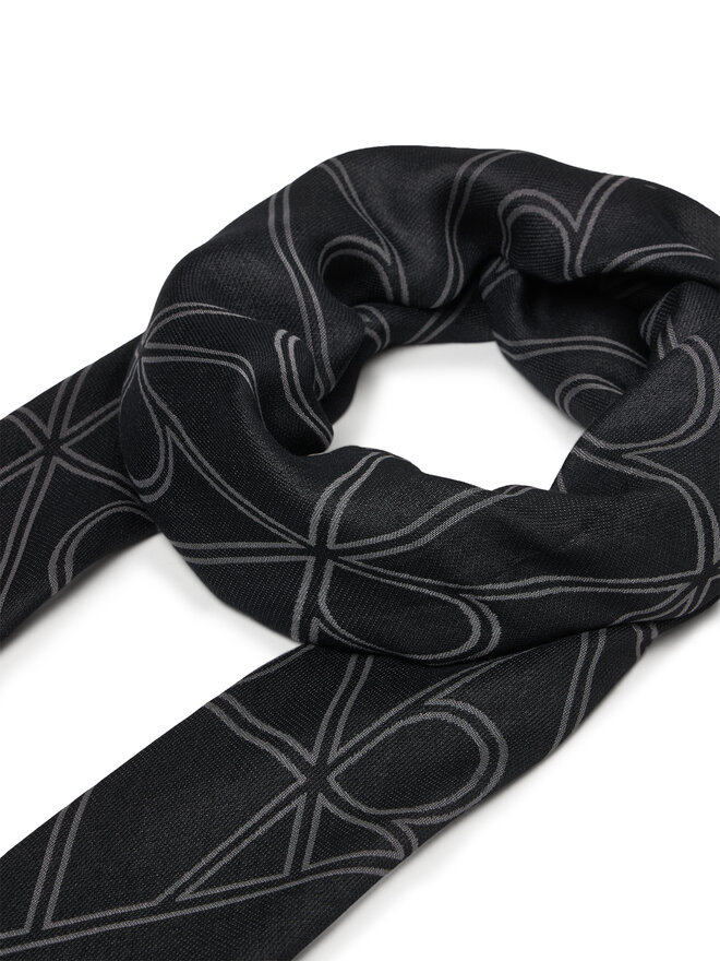 Calvin Klein Tuch Calvin Klein Emblem Aop Contrast Lw Square Sc LV04F8077G Schwarz