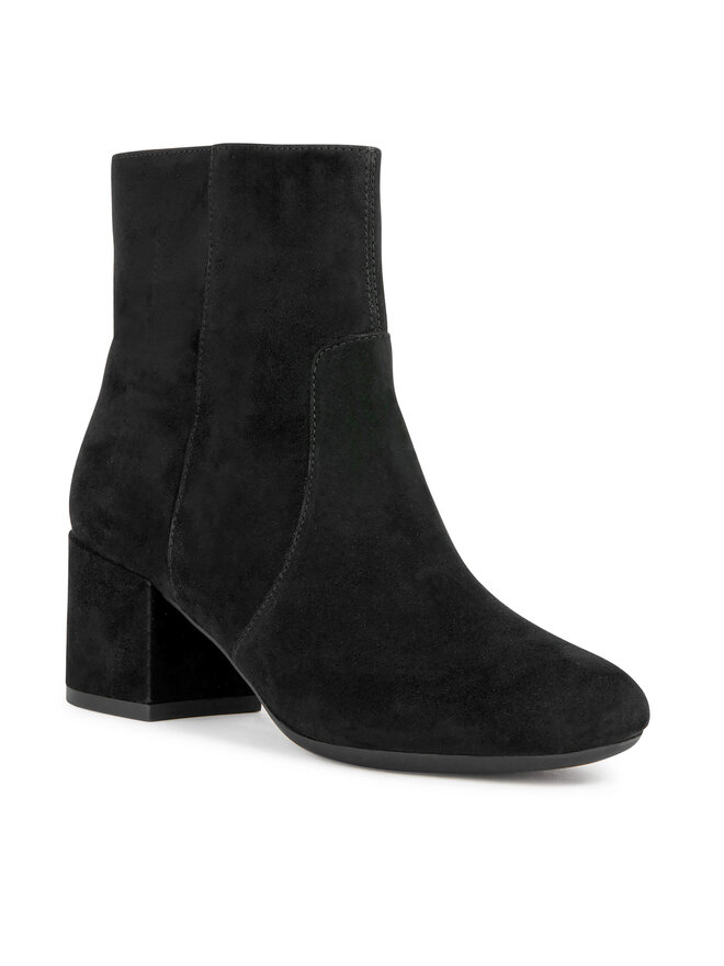 Geox Femme Eleana A - Escarpins Daim Souple Talon Confortable 5 Cm - Chaussures Élégantes Et Respirantes