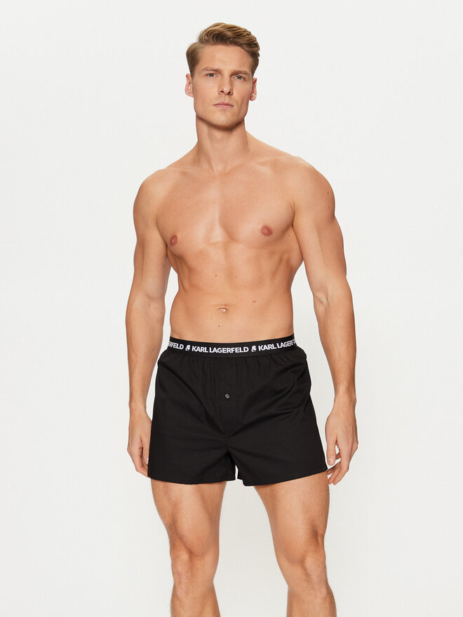 KARL LAGERFELD KARL LAGERFELD Pack de 3 bóxers 221M2134 Negro