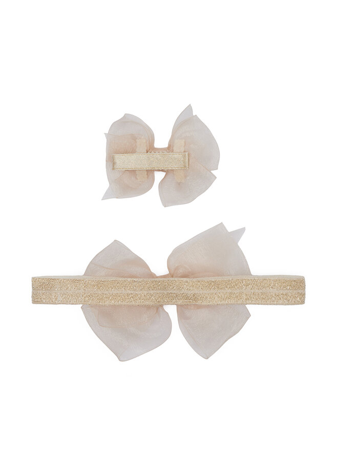 Mayoral Stirnband und Haarspange Set Mayoral 9888 Goldfarben