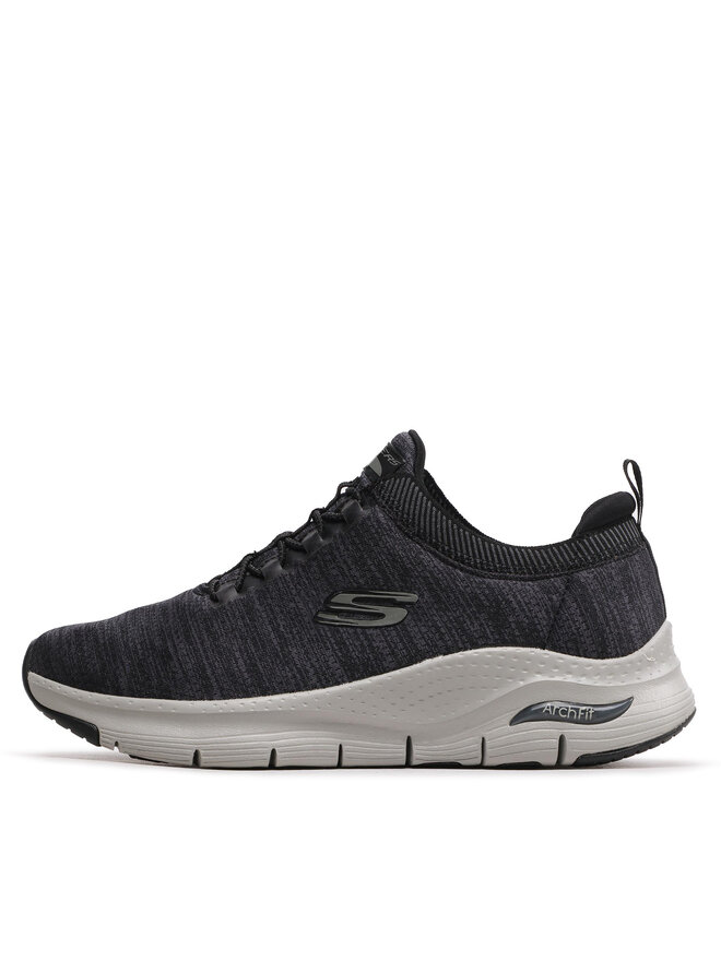 Skechers Sneakersy Skechers Waveport 232301/BKGY Szary