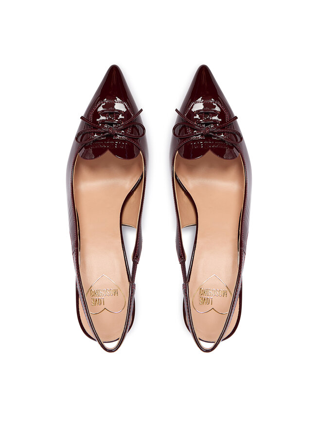 LOVE MOSCHINO Štikle LOVE MOSCHINO JA10517G0NIH0556 Tamnocrvena