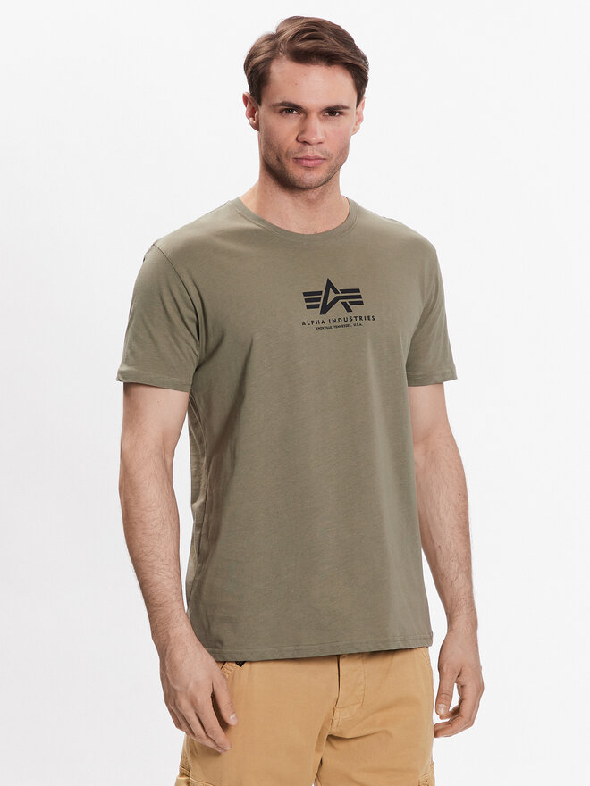 Alpha Industries Alpha Industries Marškinėliai Basic 118533 Smėlio Regular Fit