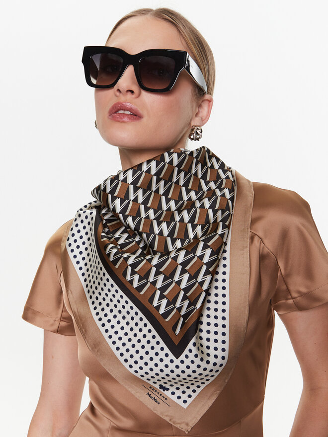 Apaszka Weekend Max Mara Onesto 235541143 Beżowy | eobuwie