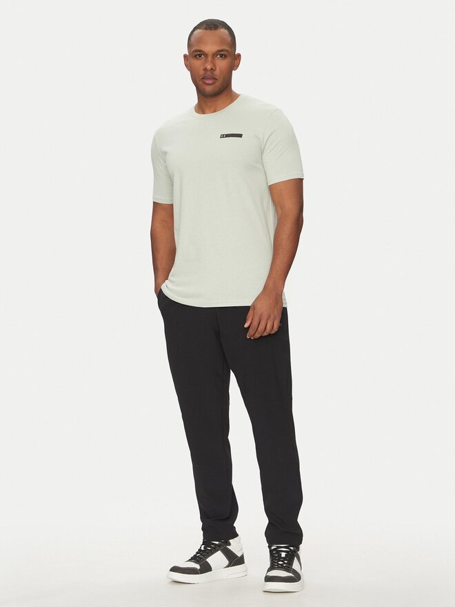 Under Armour Under Armour Marškinėliai Strip Logo 1390203 Écru Relaxed Fit