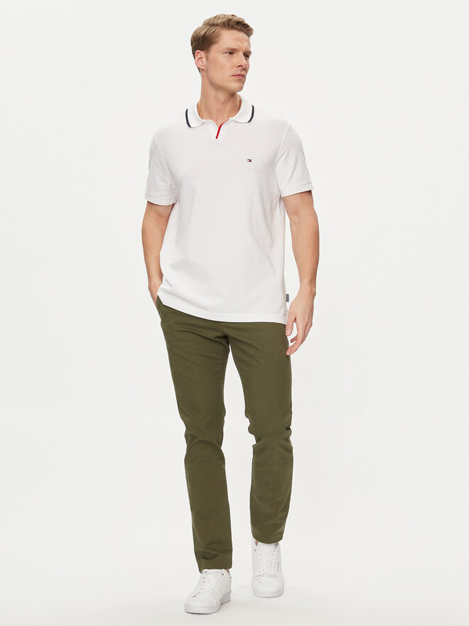 Tommy Hilfiger Tommy Hilfiger Pólóing MW0MW34772 Fehér Regular Fit