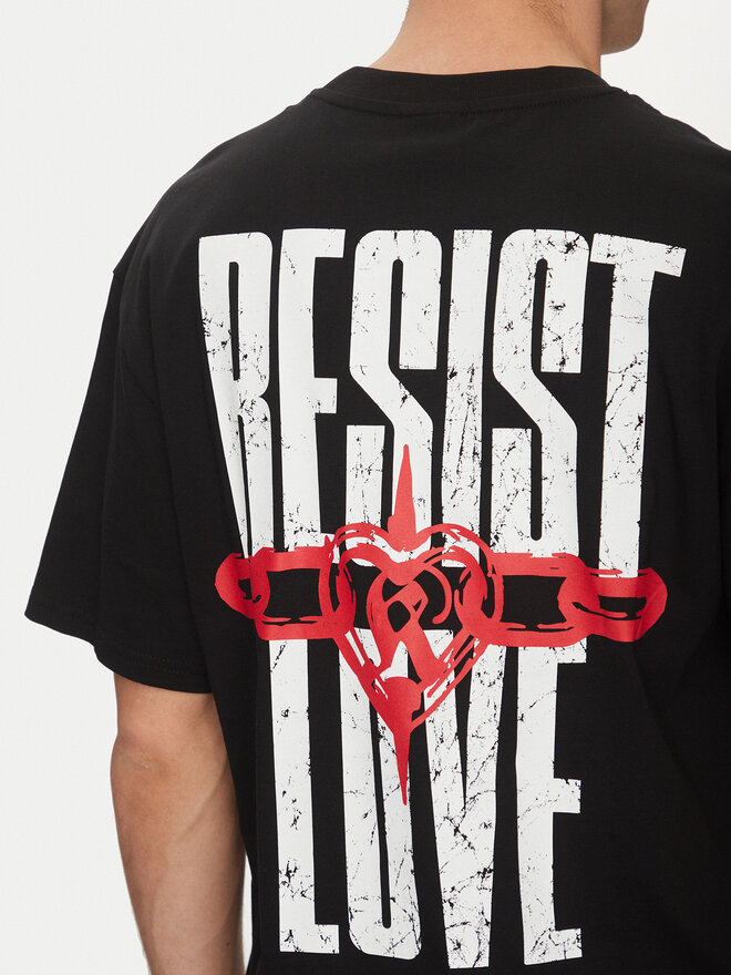 Karl Kani Karl Kani T-Shirt Resist Love 60300349 Schwarz Relaxed Fit