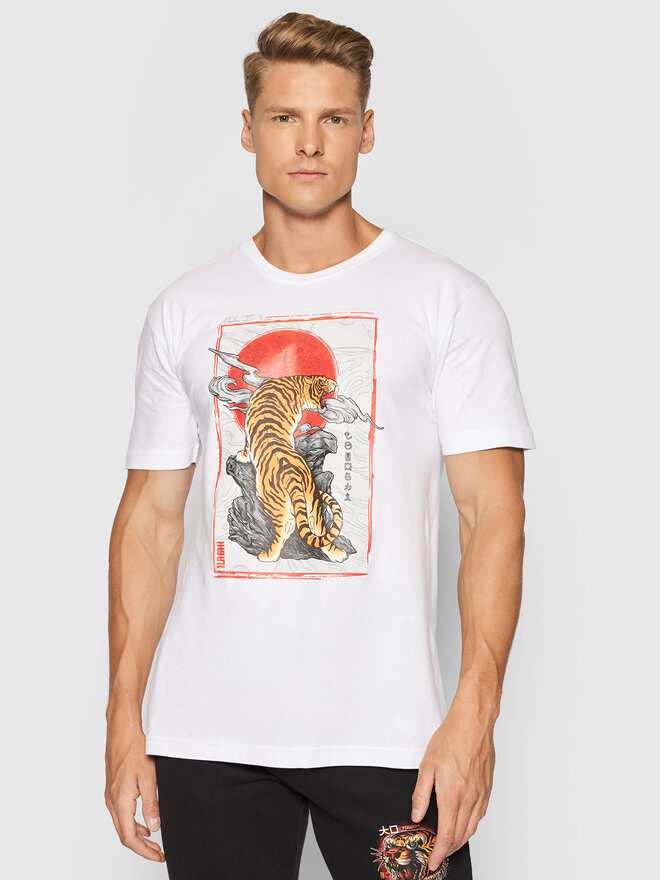 Togoshi Togoshi Футболка Tiger M Ts 2 Білий Regular Fit