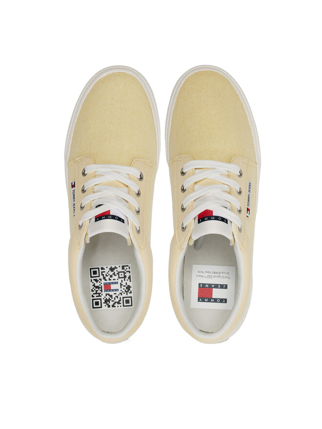 Tommy Jeans Πάνινα παπούτσια Tommy Jeans Tjw Vulc Skate Derby EN0EN02494 Κίτρινο
