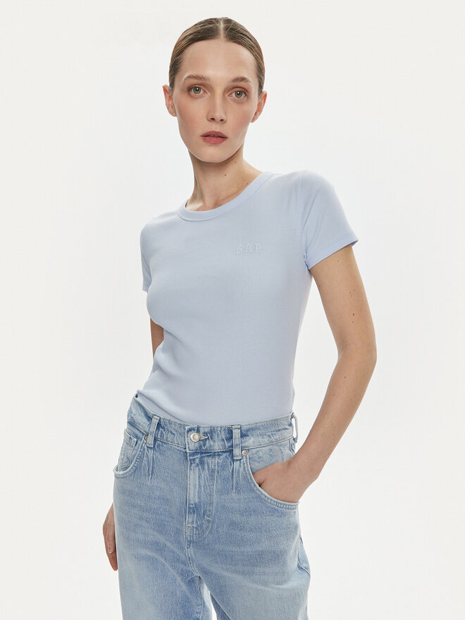 Gap Gap Camiseta 870883 Celeste Slim Fit