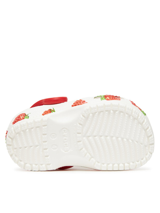 Crocs Шльопанці Crocs Toddler Classic Fresh Fruits Clog 211170 Білий