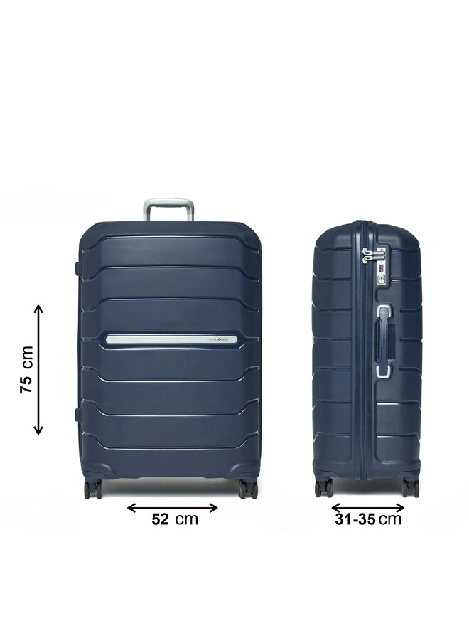 Samsonite Walizka duża Samsonite Flux 88539 1598 1INU Granatowy