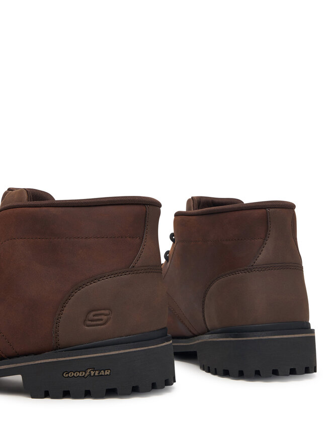 Skechers Schnürschuhe Skechers Quintero - Damien 205903/DKBR Braun