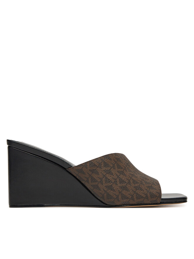 MICHAEL Michael Kors Klapki MICHAEL Michael Kors Merriam Wedge 40S5MMMS1B Brązowy