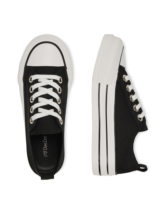 DeeZee Sneakers aus Stoff DeeZee AM25234-D Schwarz