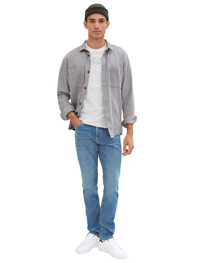 Tom Tailor Tom Tailor Marškinėliai 1035611 Balta Regular Fit