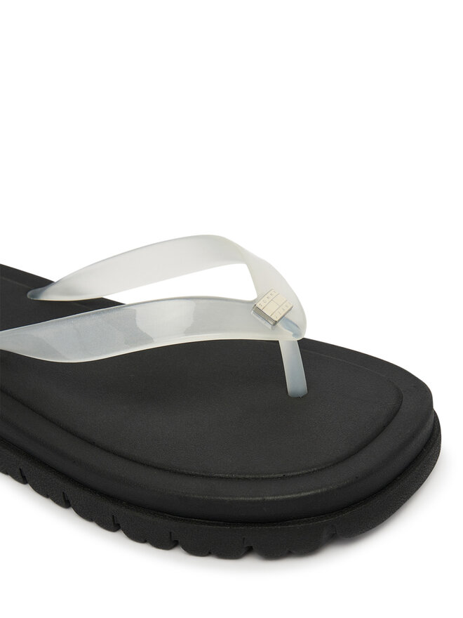 Tommy Jeans Zehentrenner Tommy Jeans Tjw Cleated Jelly Summer Sandal EN0EN02954 Weiß