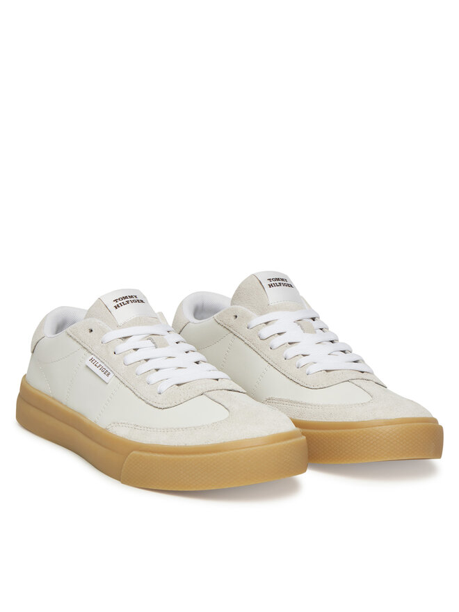 Tommy Hilfiger Sneakers Tommy Hilfiger Th Cupset Summer Lth FM0FM05487 Bianco
