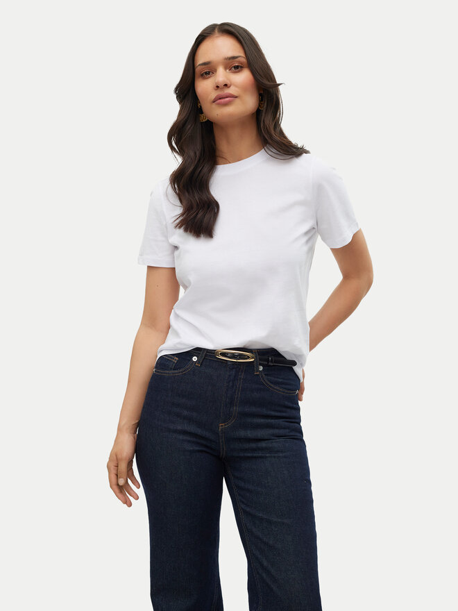Vero Moda Vero Moda Футболка Paulina 10316991 Білий Regular Fit