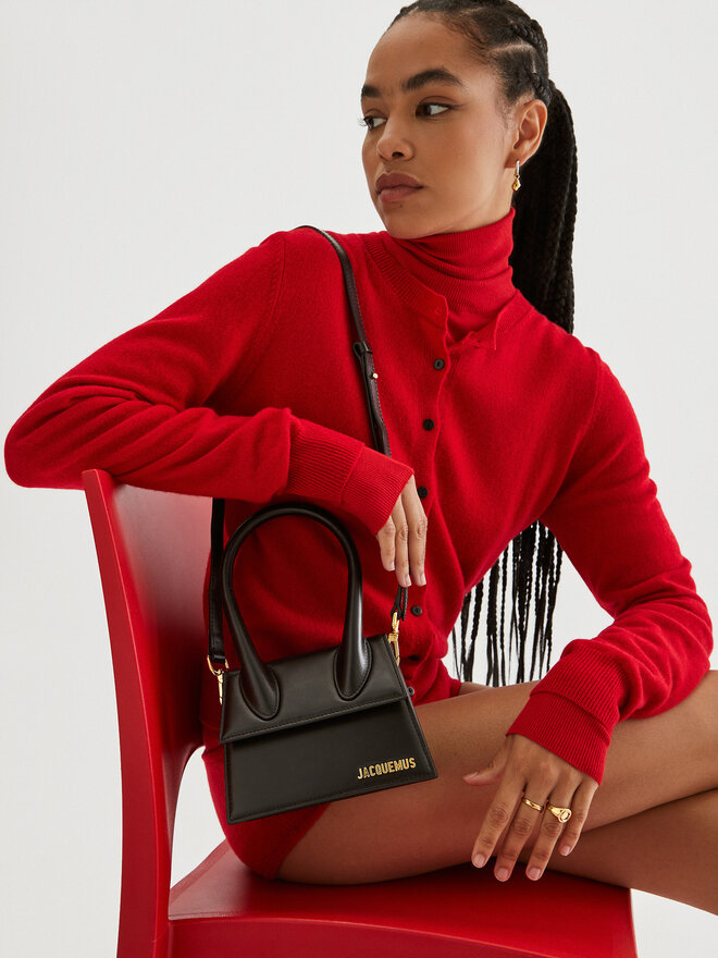 JACQUEMUS Τσάντα JACQUEMUS Le Chiquito Moyen 213BA002-3000 Μαύρο
