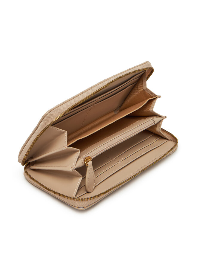 PINKO Великий жіночий гаманець PINKO Ryder Zip Around AI 24-25 PCPL 100250 A0GK Бежевий