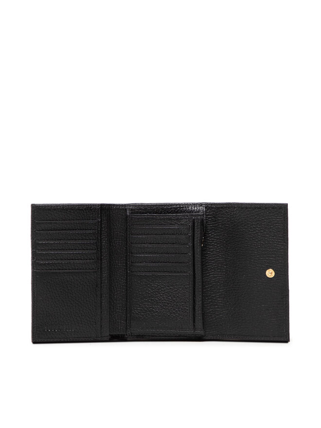 Coccinelle Cartera grande para mujer Coccinelle MW5 Metallic Soft E2 MW5 11 66 01 Negro