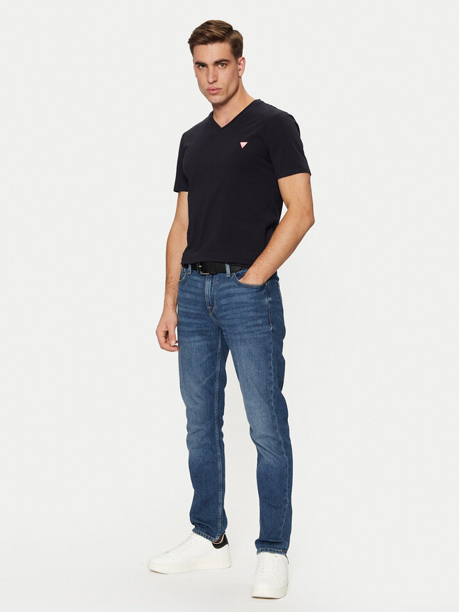 Guess Guess Póló M2YI32 J1314 Sötétkék Slim Fit