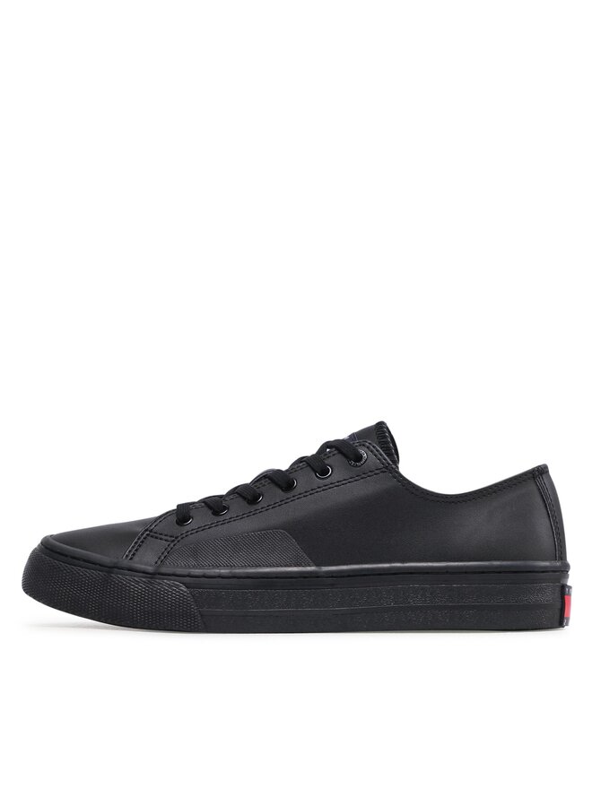 Tommy Jeans Tenisky Tommy Jeans Leather Vulc EM0EM01047 Černá